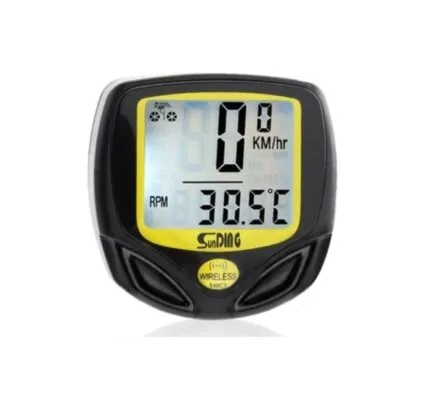 Ciclocomputador Para Bicicleta Inalámbrico Velocímetro Odómetro, con soporte, impermeable múltiples funciones