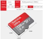 Tarjeta Micro SD Sandisk 16 32 64 128 256 GB Compatible Nintendo Switch Go ProA1, Clase 10, 120 mb/s
