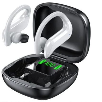 Audífonos Bluetooth MD03 Auriculares Inalámbrico Recargable 6hrs Con Micrófonos Manos Libres Gamer Gancho caja cargas extras