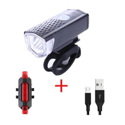 Linterna Led para bicicleta recargable USB potente frontal