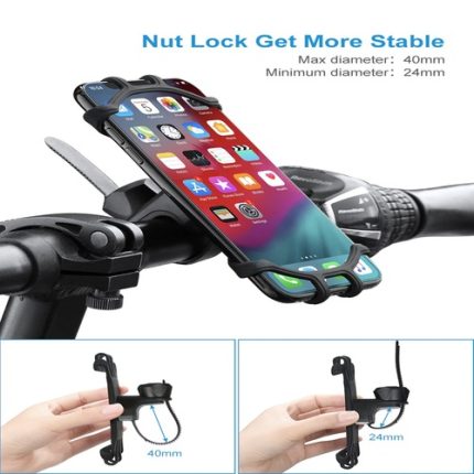 Soporte de celular para bicicleta o moto flexible