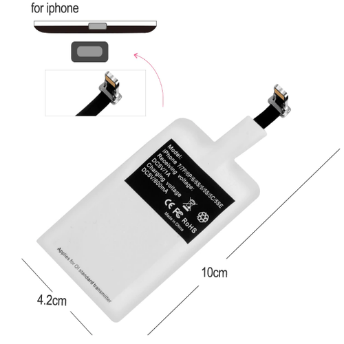 Soporta Receptor De Carga Inalámbrica Qi Para Micro USB Tipo C iPhone 6 7  Plus Adaptador Universal Rápida