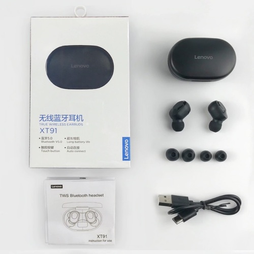 Audífonos Bluetooth Lenovo XT91 Auricular Recargable 5hrs