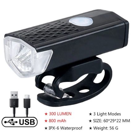 Waterproof professional Luz Trasera para Bicicleta (LED, Recargable, USB,  Resistente al Agua)