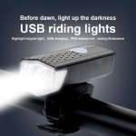 Luz Led bicicleta Recargable USB potente delantera resistente al agua