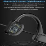 Audífonos Bluetooth Conducción Ósea Con Micrófono Auriculares Hueso Recargables USB Gamer 5 hrs