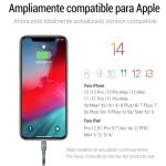 Cable 2 en 1, de carga y transferencia alta velocidad Android y Iphone