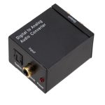 Adaptador Conversor Audio Digital Analógico RCA Cable Optico Decodificador Amplificador Fibra Óptica Toslink