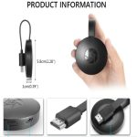 Adaptador Dongle Chromecast Wifi G2 HDMI Airplay TV Google Stick Bluetooth 1080p Inalámbrico