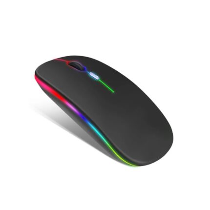 Mouse Recargable USB Retroiluminado Ratón Inalámbrico Conexión Bluetooth Retroiluminado Led Óptico