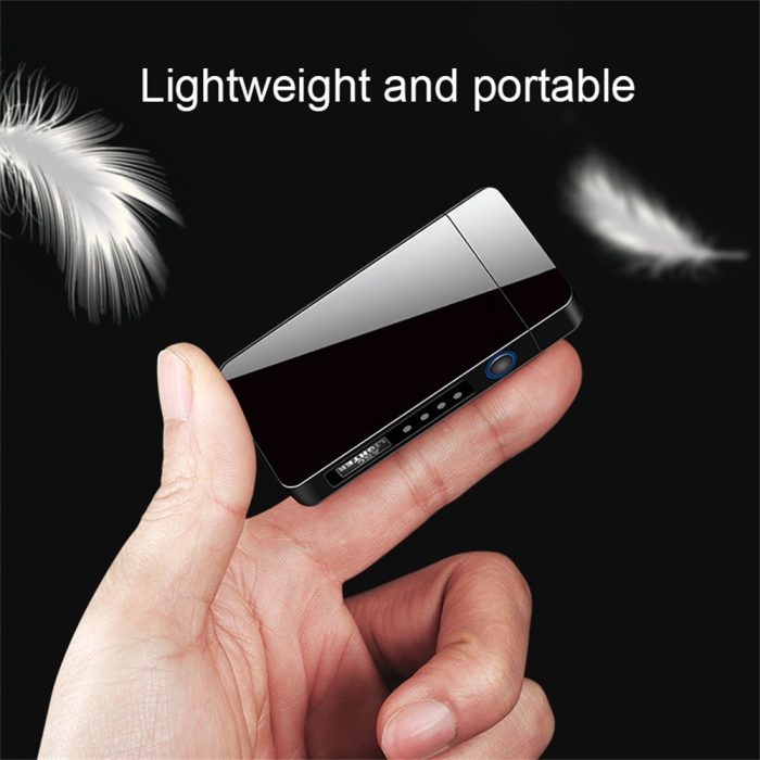 Encendedor electrico recargable USB de plasma laser lighter doble encendido antiviento catalitico