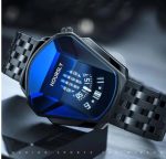 Reloj Deportivo hombre Hoursly Digital Análogo Cuarzo Acero Inoxidable Dorado Azul