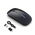 Mouse Recargable USB Silencioso Ratón Ergonómico Inalámbrico Y Óptico DPI PC Notebook