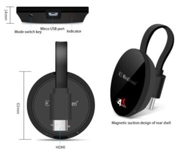 Mirascreen dongle 4k G5 2