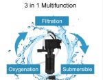 Filtro interno De Acuario Para Pecera Portátil Oxigenación sumergible bomba y Purificador de agua multifuncional