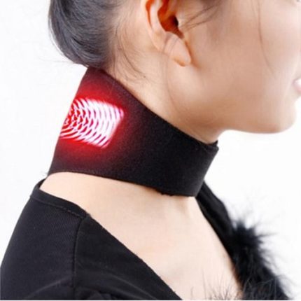 Cinturón para cuello Turmalina Magnética de auto calentamiento alivio dolores