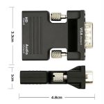 Adaptador HDMI a VGA y Audio Jack 3,5 1080p HD Conversor Directo sin cable