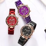 Reloj Análogo para Mujer Acero Inoxidable Cuarzo Cronógrafo Esfera más Pulseras Accesorios 10mm