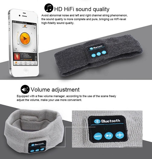 Auriculares inalámbricos Antifaz Para Dormir, cascos con Bluetooth