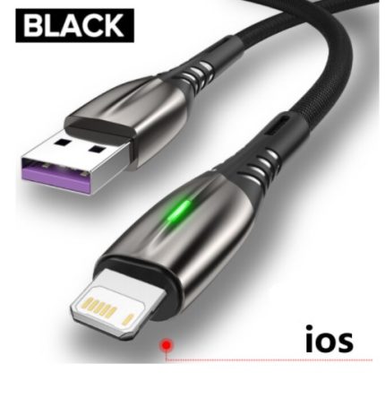 Cable Carga Rápida Para Celular 5.1 A Android Micro USB, Tipo C 1 mt Luz Led Telefono Smartphone Reforzado
