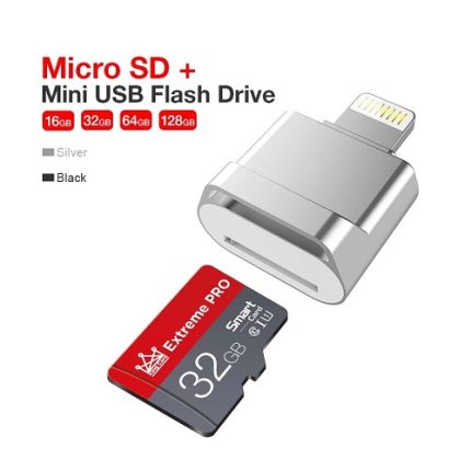 Adaptador Tarjeta Micro SD Iphone Lector Memoria Ligthning Apple IOS Sandisk GB TF