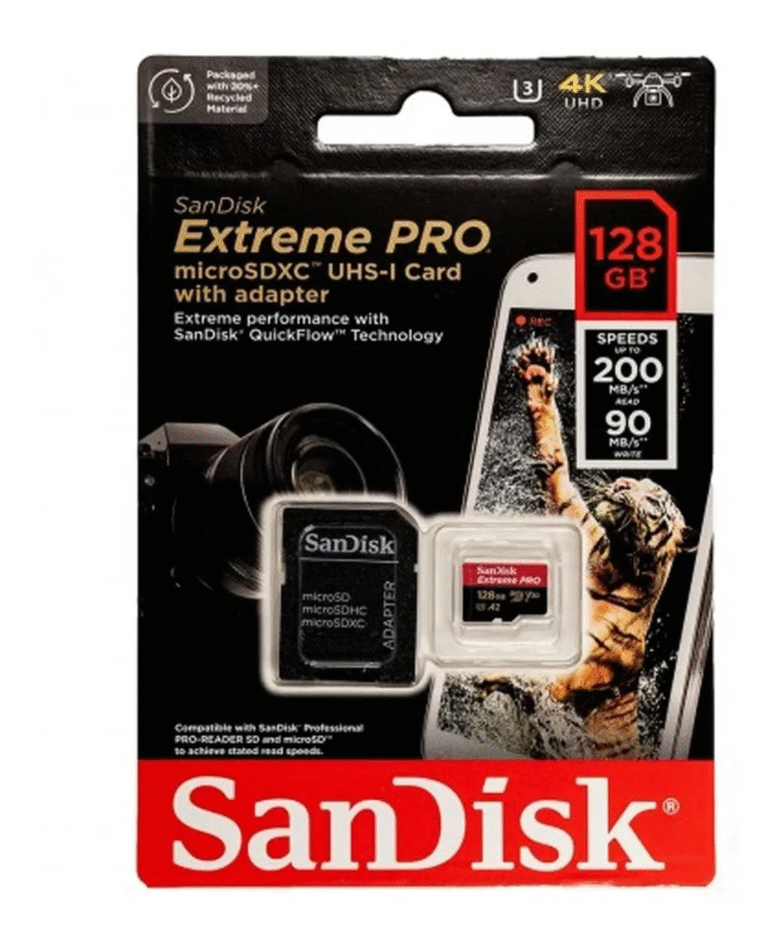 D NQ NP 2X 882862 MLC54542853091 032023 F micro sd sandisk extreme 128gb r190w90 sdsqxaa 128g