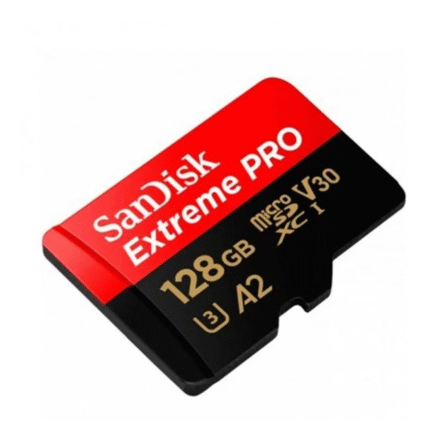 Tarjeta Memoria Micro SD Sandisk Extreme PRO 128 GB 4K U3 Compatible Nintendo Switch Go Pro Microsdxc 160 mb/s (Negra) (128GB)