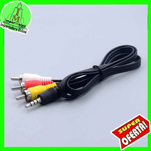 CABLE RCA AUDIO VIDEO 3X1 