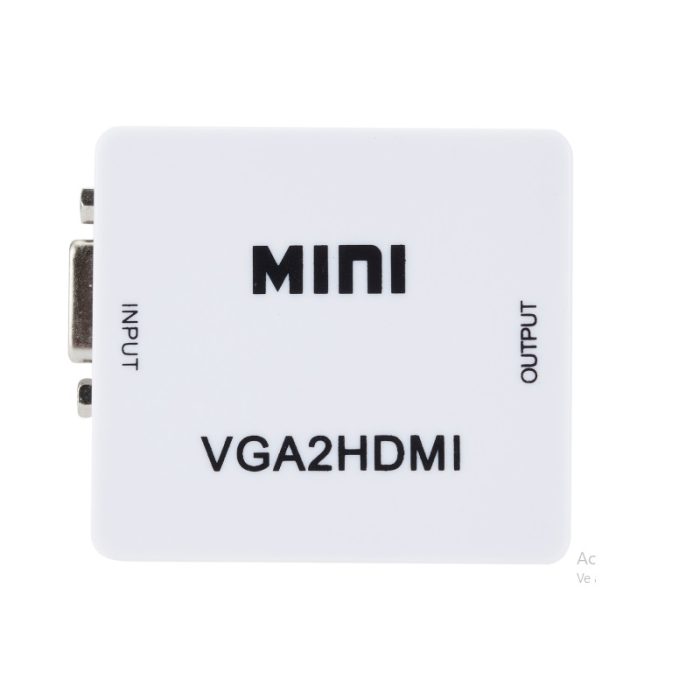 2 Adaptador VGA hembra a HDMI hembra con audio
