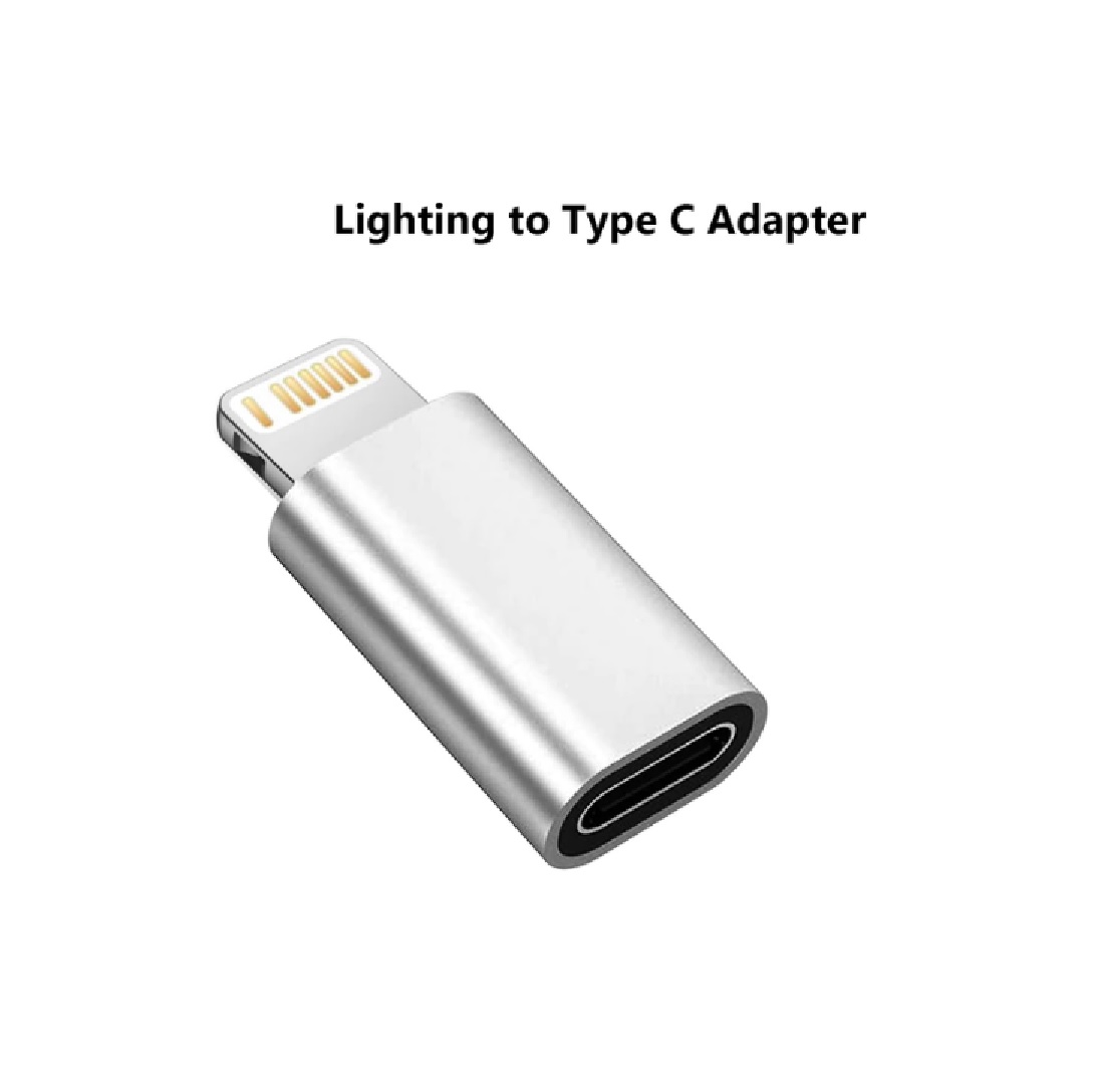 Comprar Adaptador convertidor USB tipo C hembra a Lightning macho de 8  pines para iPhone iPad iPod