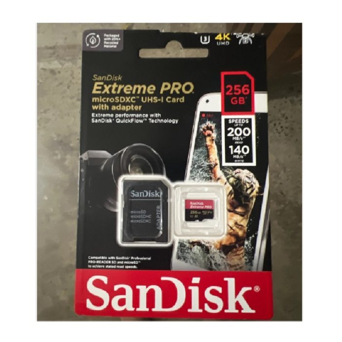 3 Sandisk Extrem Pro 4k