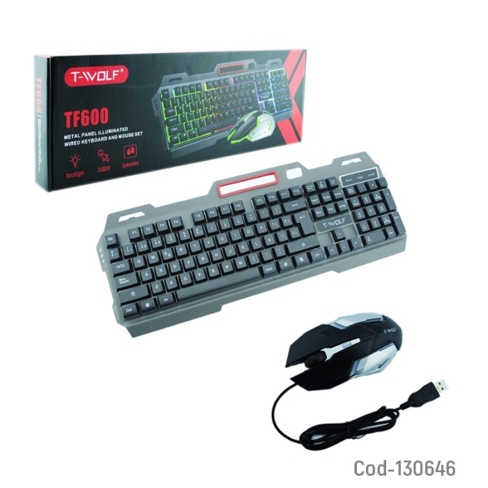 2 Teclado mouse cable wolf