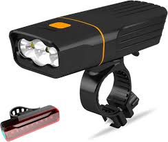 Pack Conveniente Ciclistas Pro Luz Bicicleta Delantera, Trasera, Bocina y velocimetro