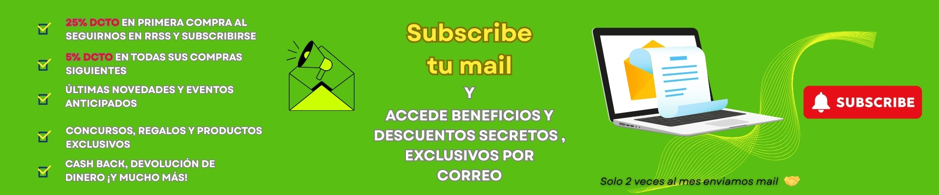 Subscripcion Ofertas Beneficios Importadora Maipu