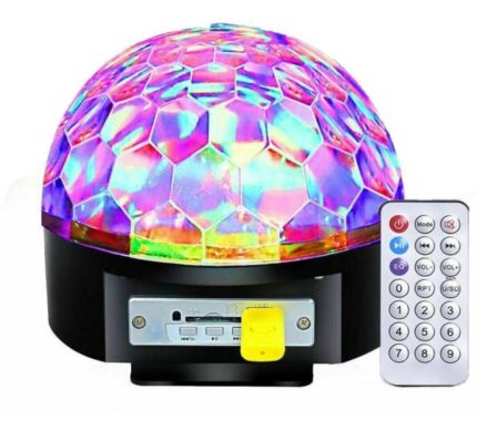 LED Magic Ball Bluetooth, USB, Con Control+ Pendrive Y Parlantes
